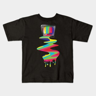 Video Killed The TV Star - Glitch Art Kids T-Shirt